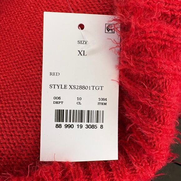 NWT 33 Degrees Flamingo Sequin Pom Pom Bell Ugly Christmas Sweater Womens Sz XL - Picture 6 of 8